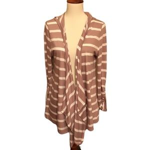 LOFT Open Cascading Hooded Top Adjustable …